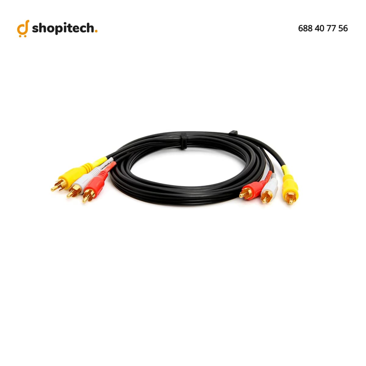 Câble AV 3 RCA vers 3 RCA OFC Audio-Vidéo