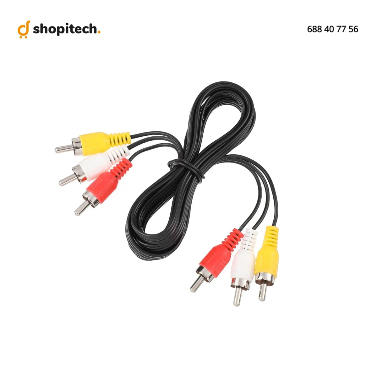 Câble AV 3 RCA vers 3 RCA OFC Audio-Vidéo