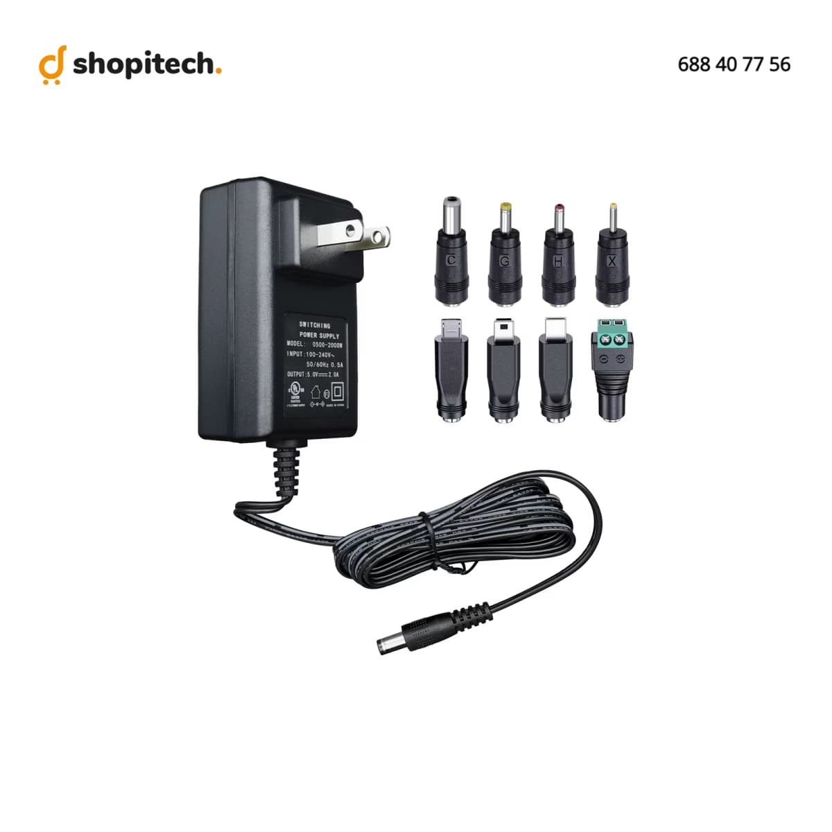 Adaptateur Secteur AC/DC 5V 2A Gros Embout