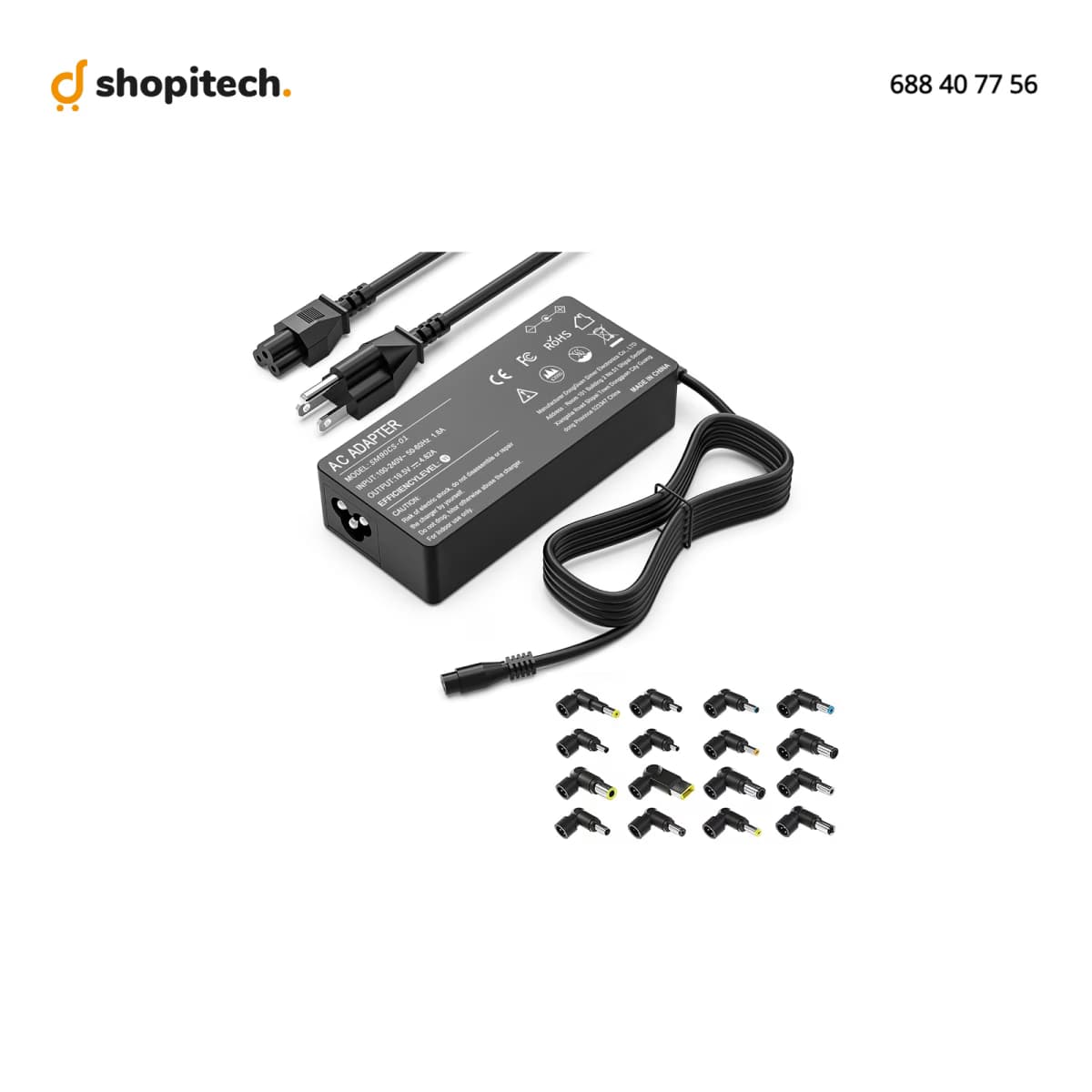 Notebook Power Adapter Multi-Sortie – Chargeur Universel pour Ordinateur Portable