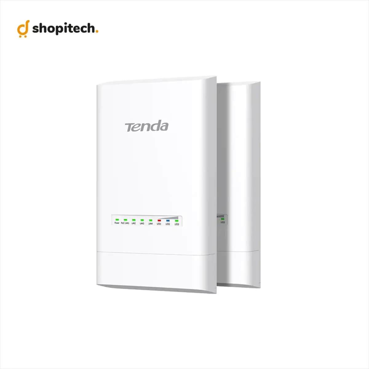 Kit pont WiFi extérieur Tenda OS3 - vue de face antenne 12dBi