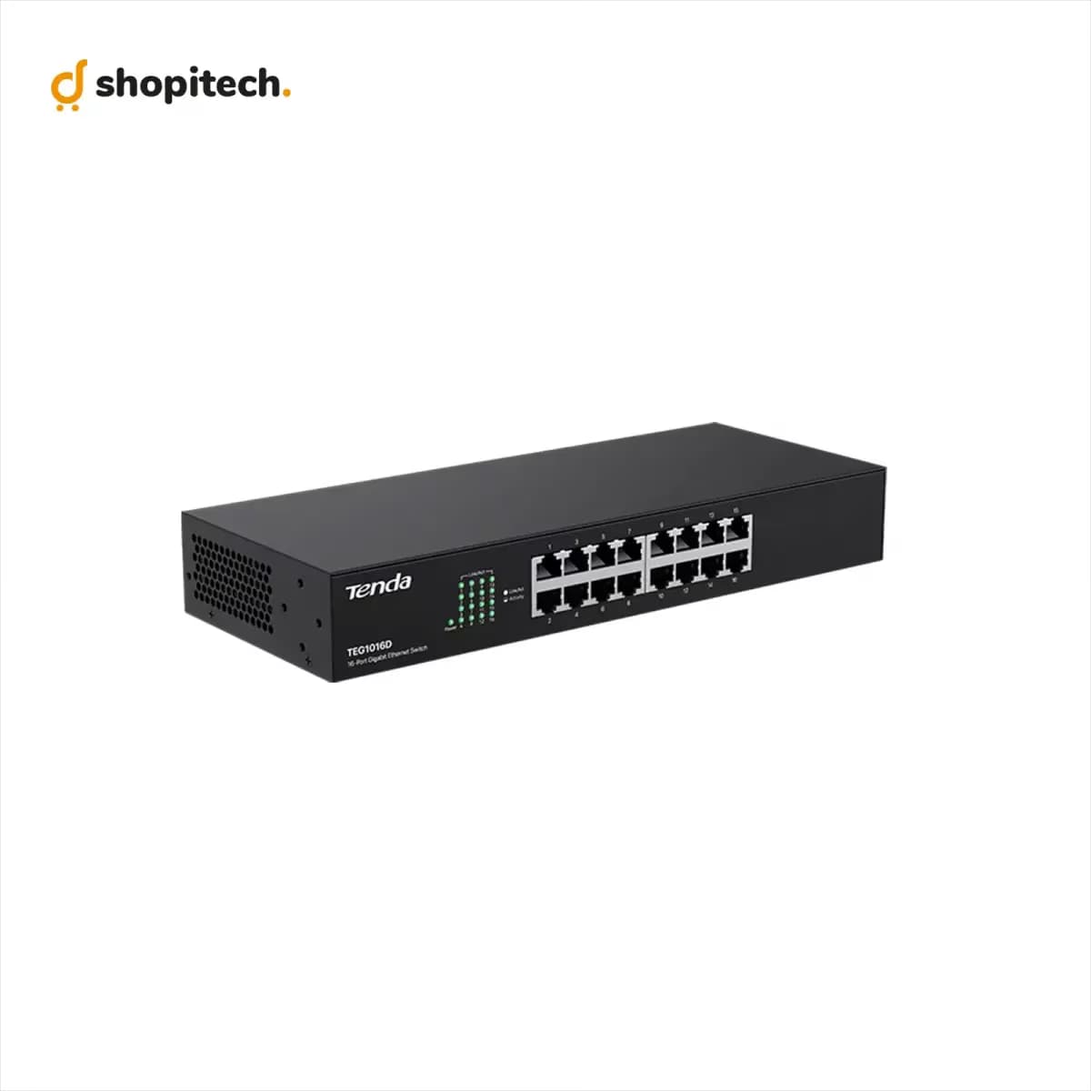 Switch Gigabit Tenda TEG1016D – 16 Ports Non Managé
