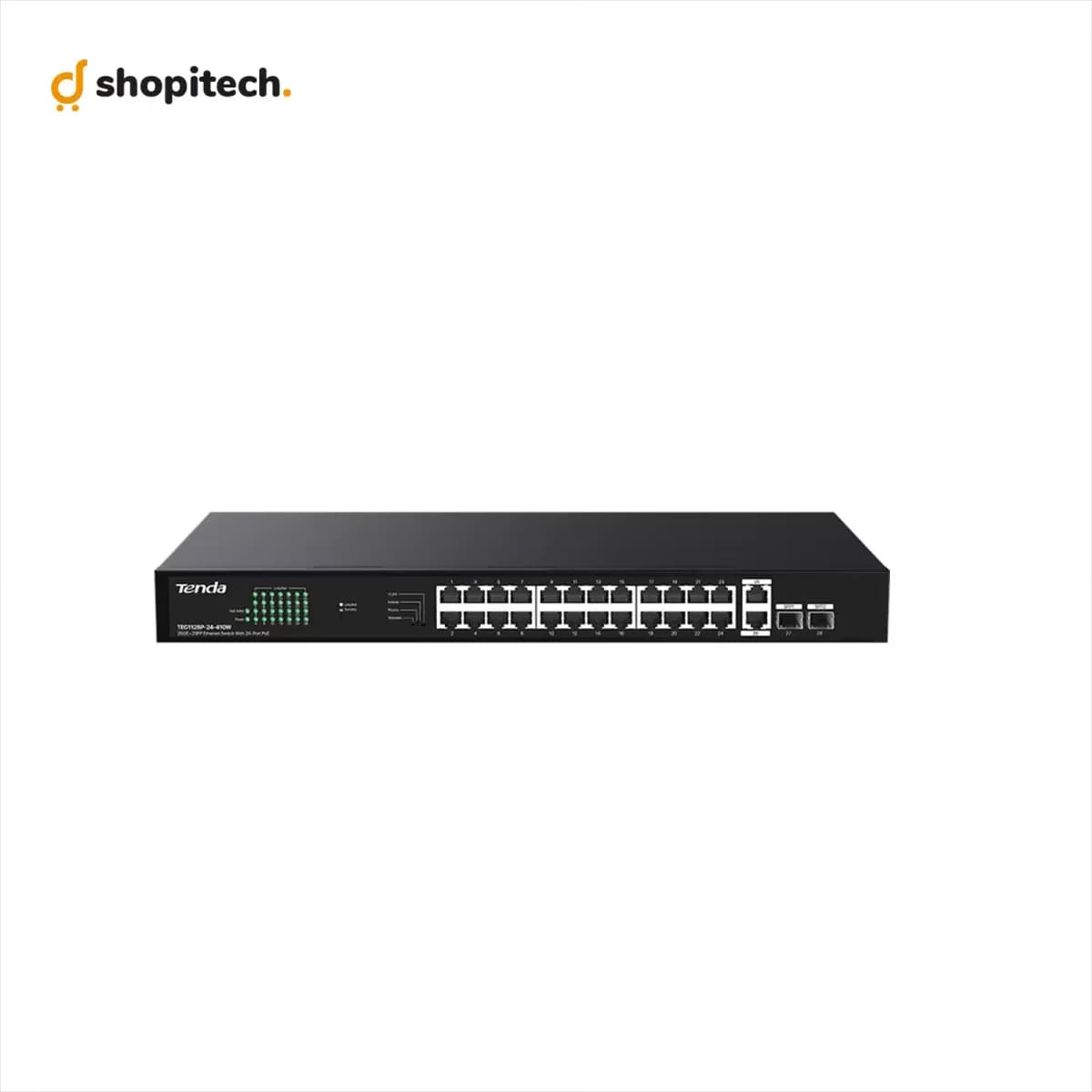 Switch PoE Gigabit Tenda TEG1128P 410W - packaging
