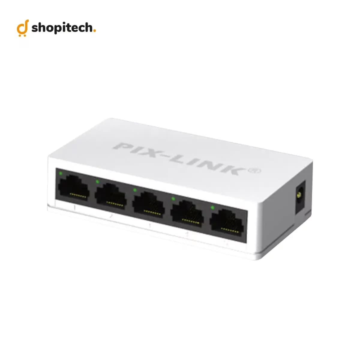 Switch réseau Pix-Link LV-SW05 - ports RJ45 et LED
