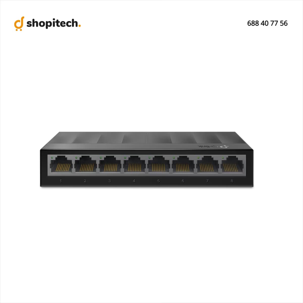 Switch Gigabit TP-Link LS1008G - ports Ethernet et LED