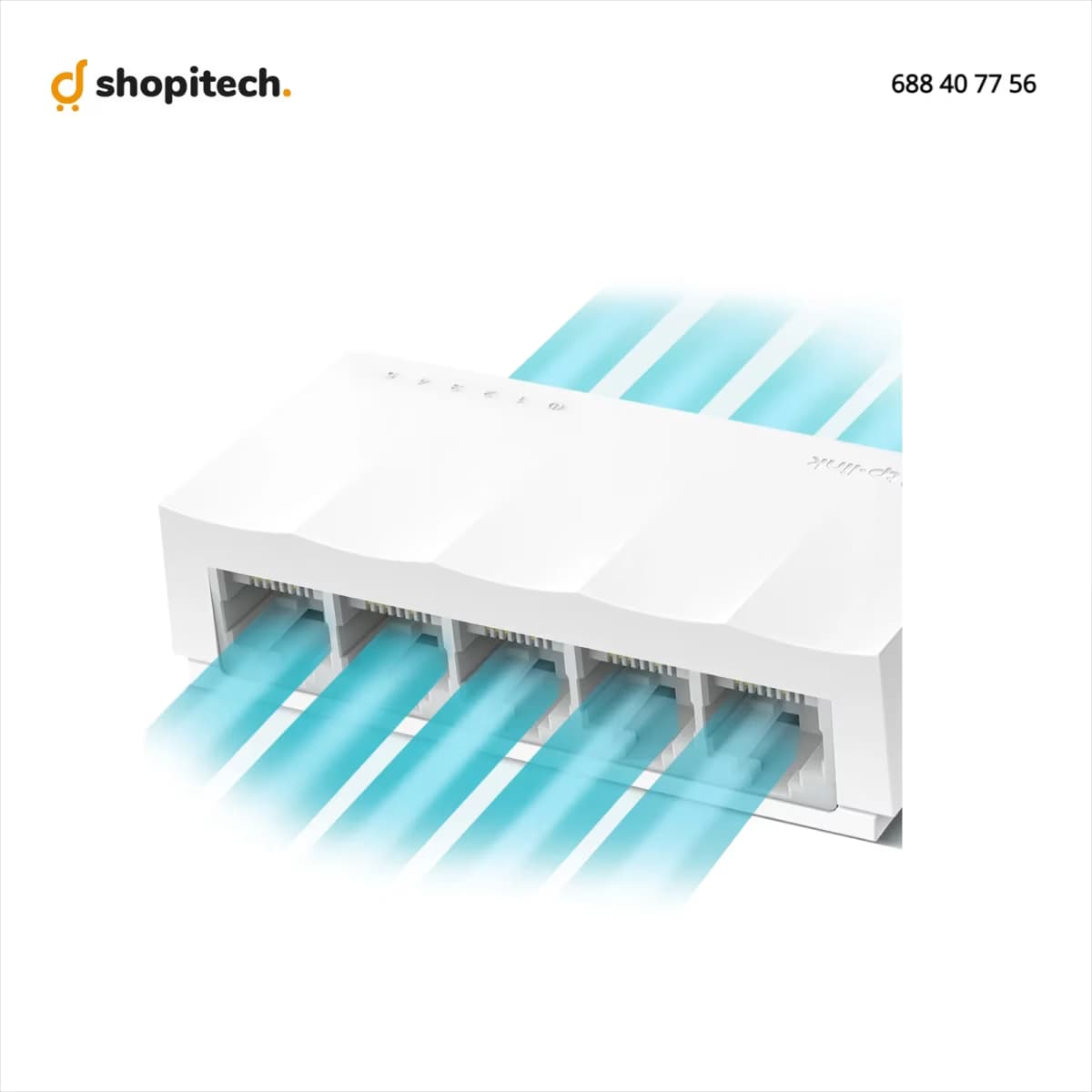 Switch TP-Link LS1005 - ports Ethernet et LED