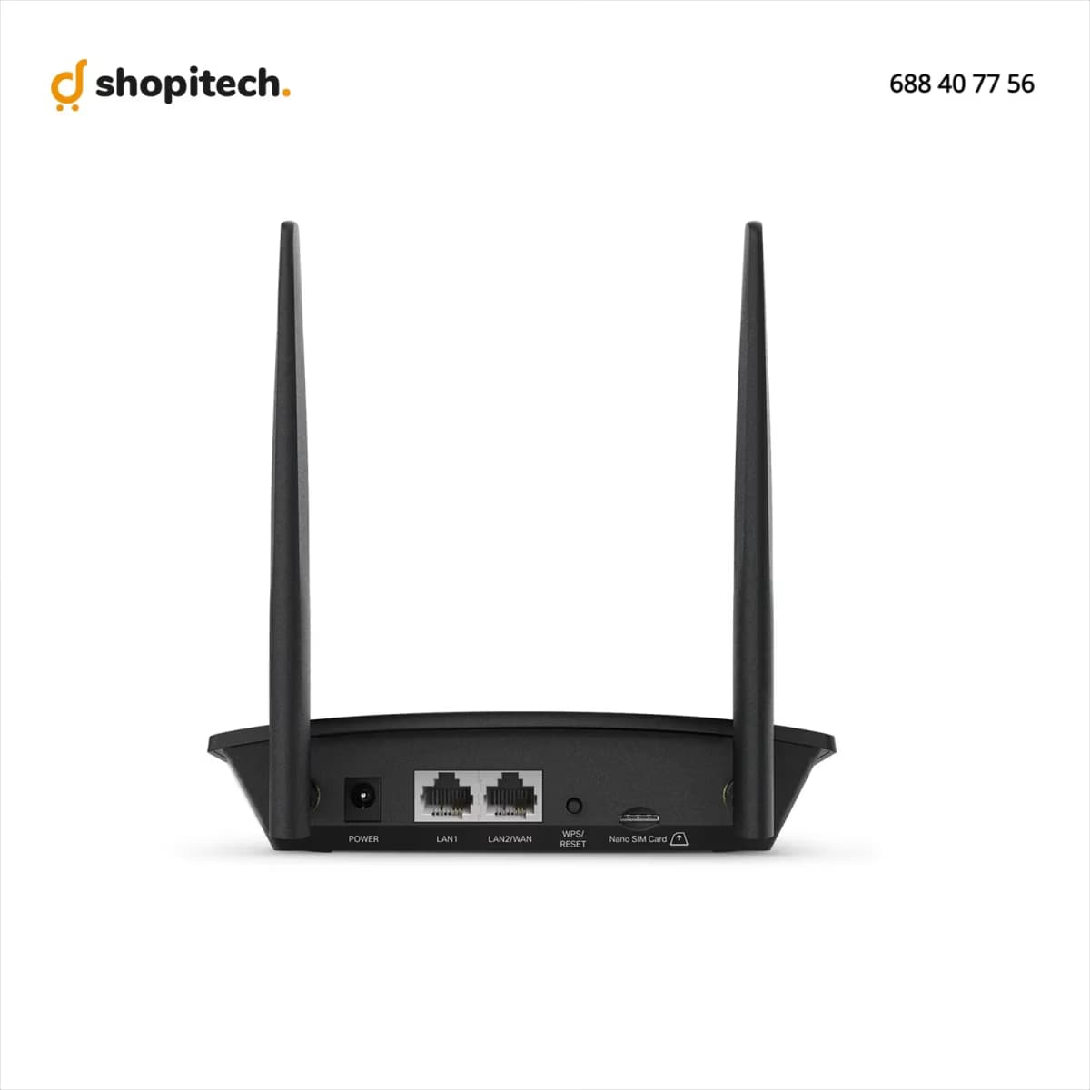 Routeur 4G LTE TP-Link TL-MR100 - antennes et emplacement SIM