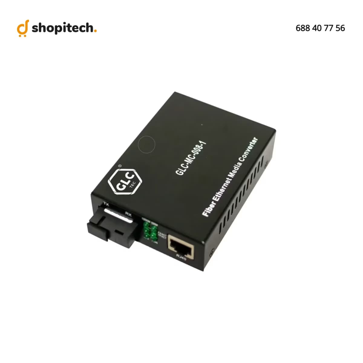 Media Converter Fibre Optique 1000M Monomode 2 Ports