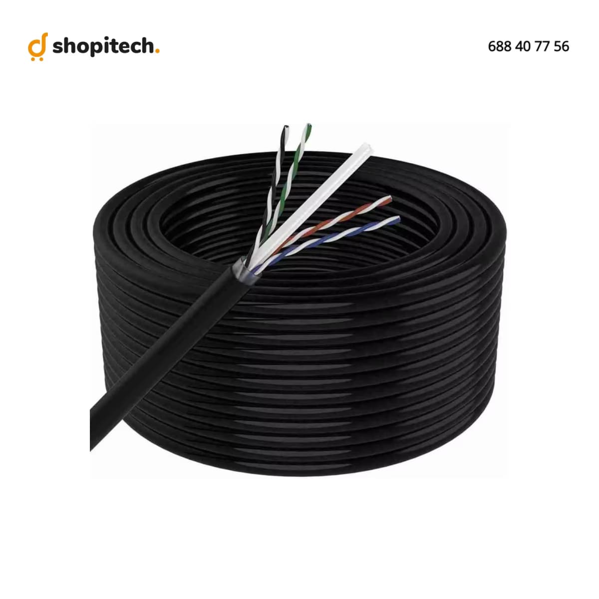 Câble Réseau CAT6 SFTP Extérieur 305M