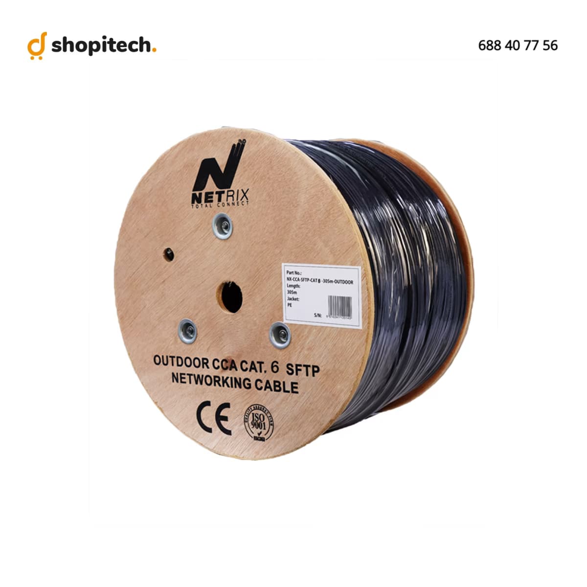 Câble Réseau CAT6 SFTP Extérieur 305M