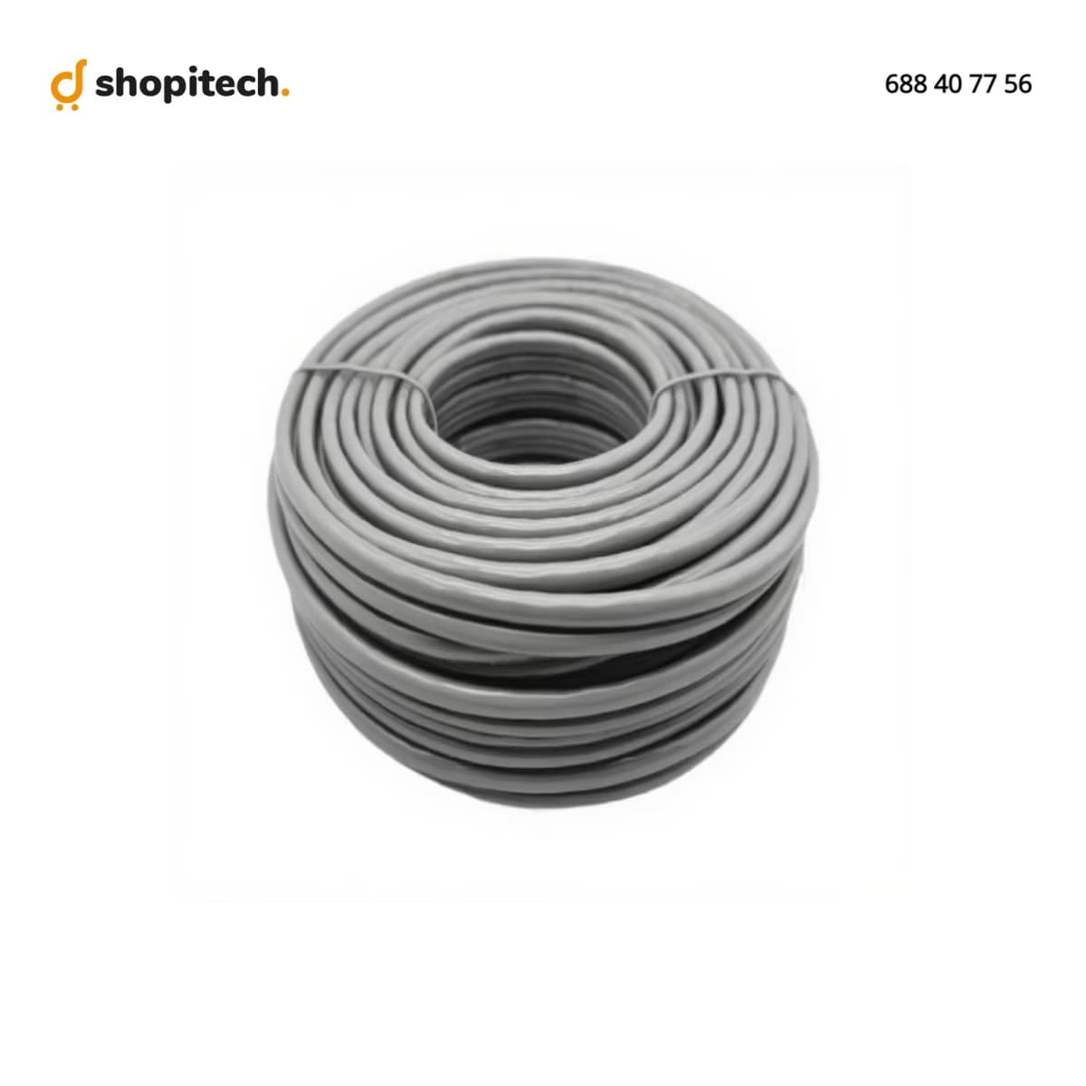 Câble Réseau CAT5 UTP Gris Intérieur 305M