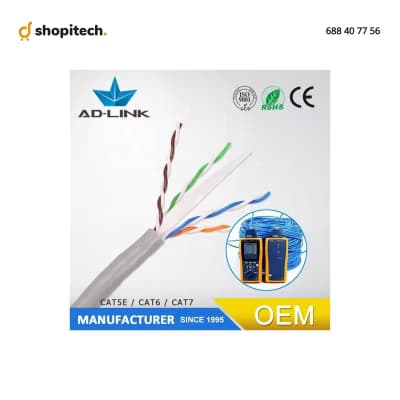 Câble Réseau CAT6A Intérieur Jaune 305M