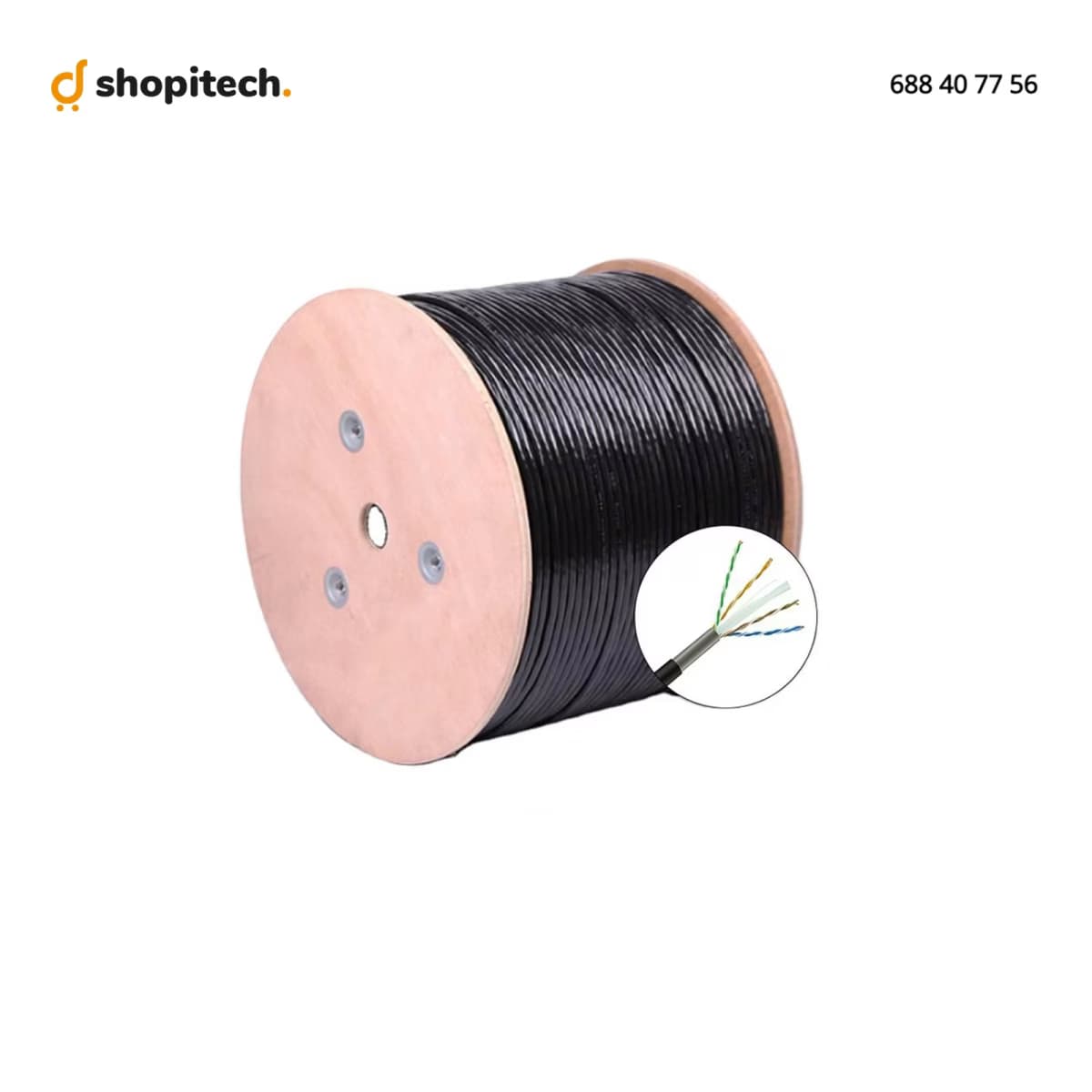 Câble Réseau CAT6A Extérieur 500M