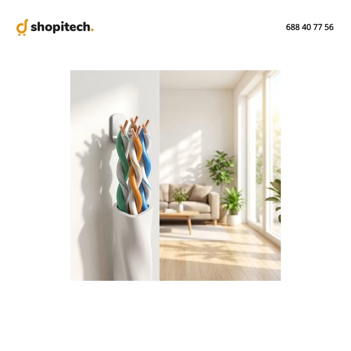 Câble Réseau CAT7 Gris Intérieur