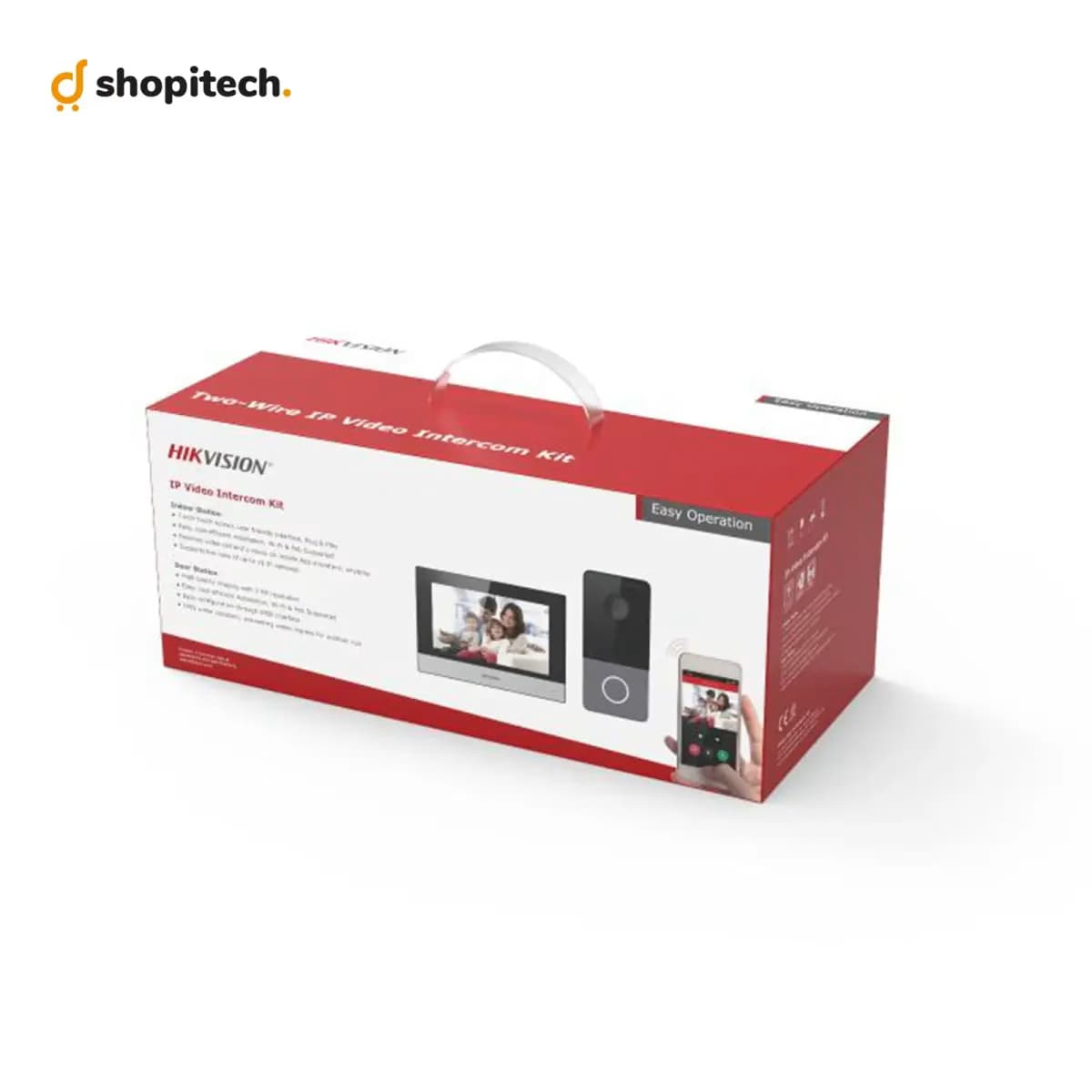 Kit interphone vidéo Hikvision DS-KIS603-P(C) - platine de rue extérieure