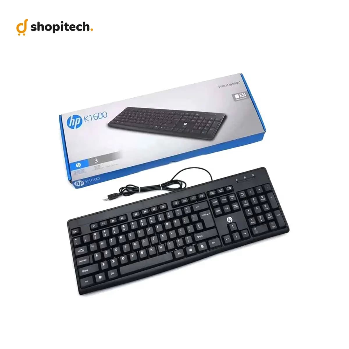 Clavier filaire HP K1600 - packaging