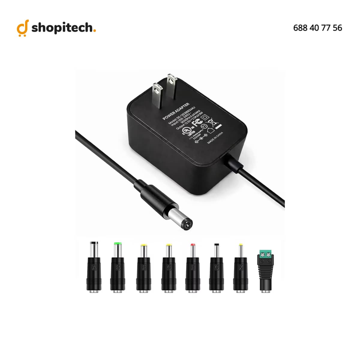 Alimentation CCTV AC-DC 12V pour Caméra