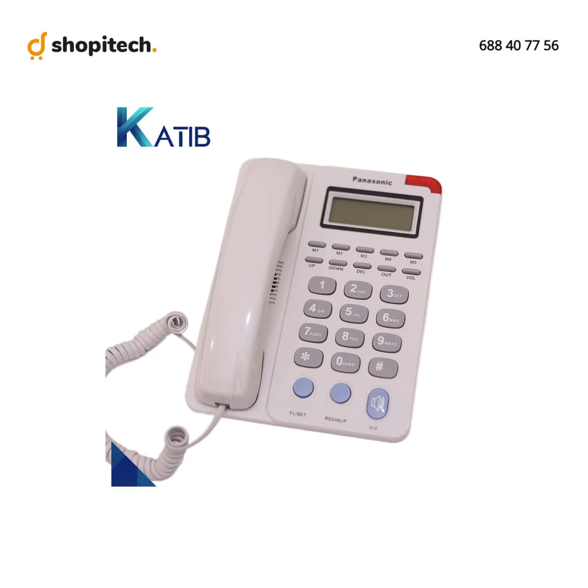 Téléphone Fixe Panasonic KX-T7705X