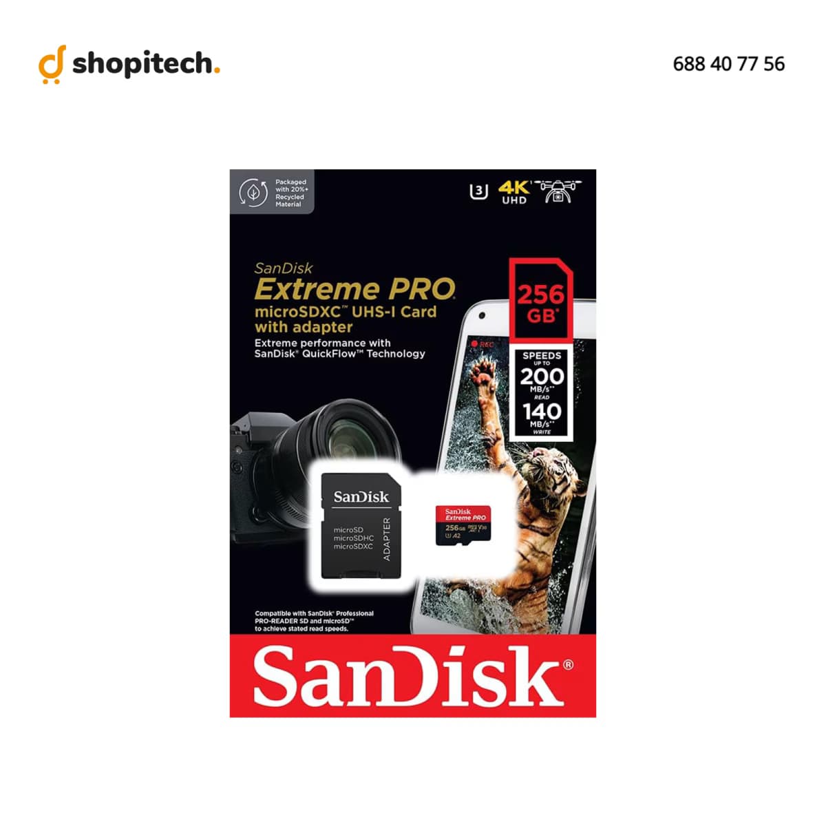 Carte Mémoire SanDisk Extreme PRO microSDXC