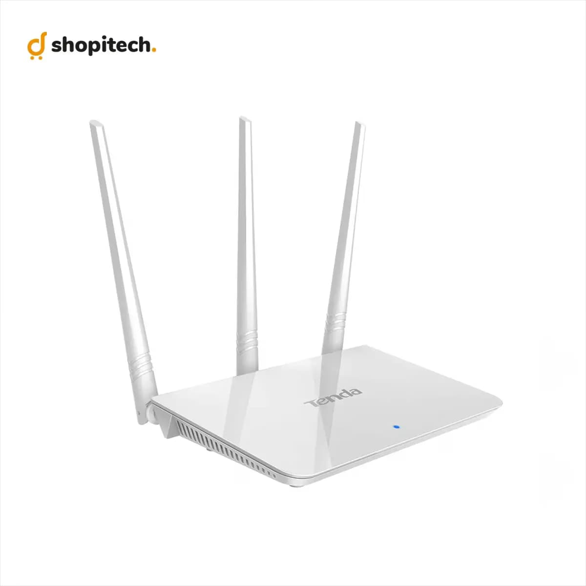 Routeur WiFi Tenda F3 - ports Ethernet et antennes