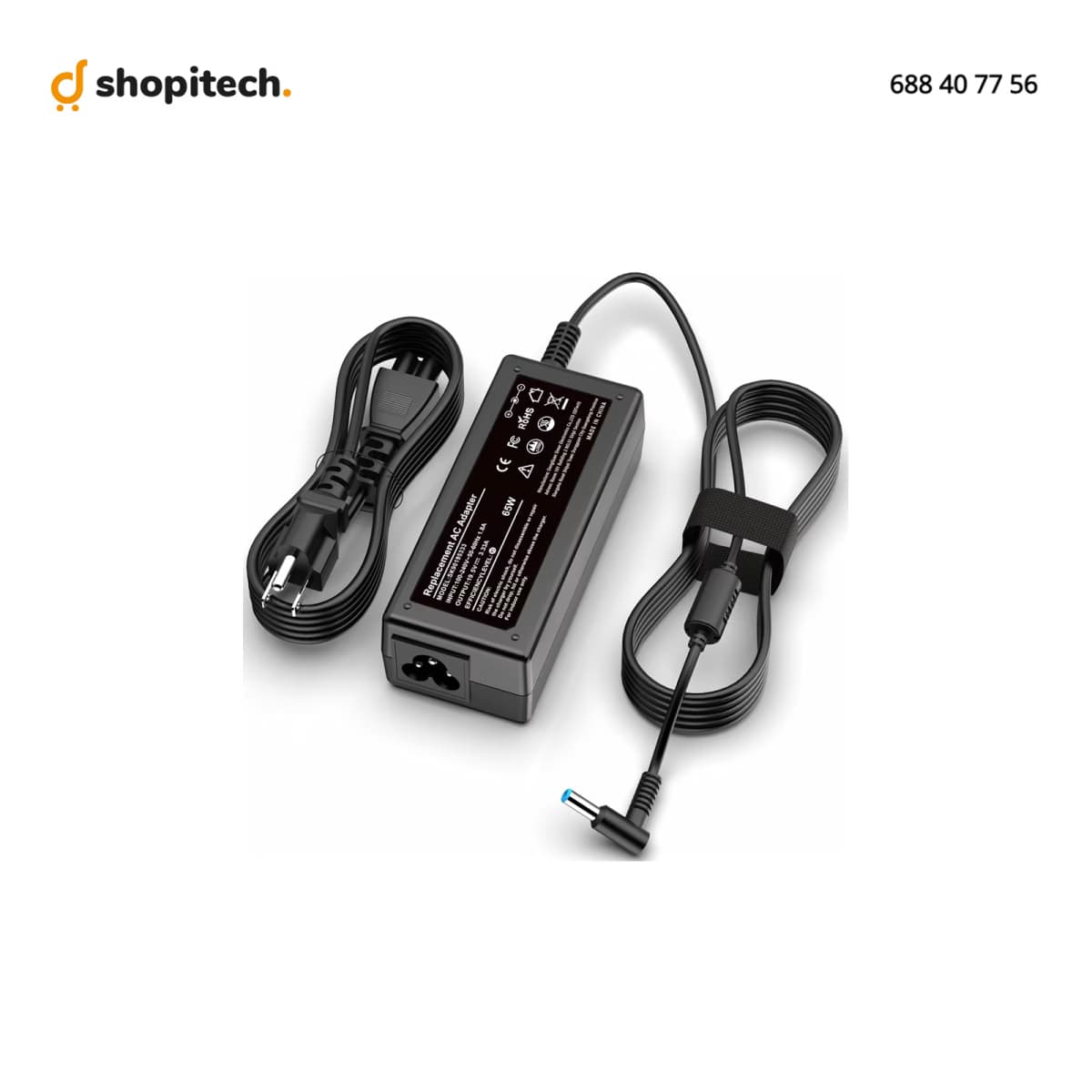 Chargeur Compatible HP 65W 19.5V 3.33A