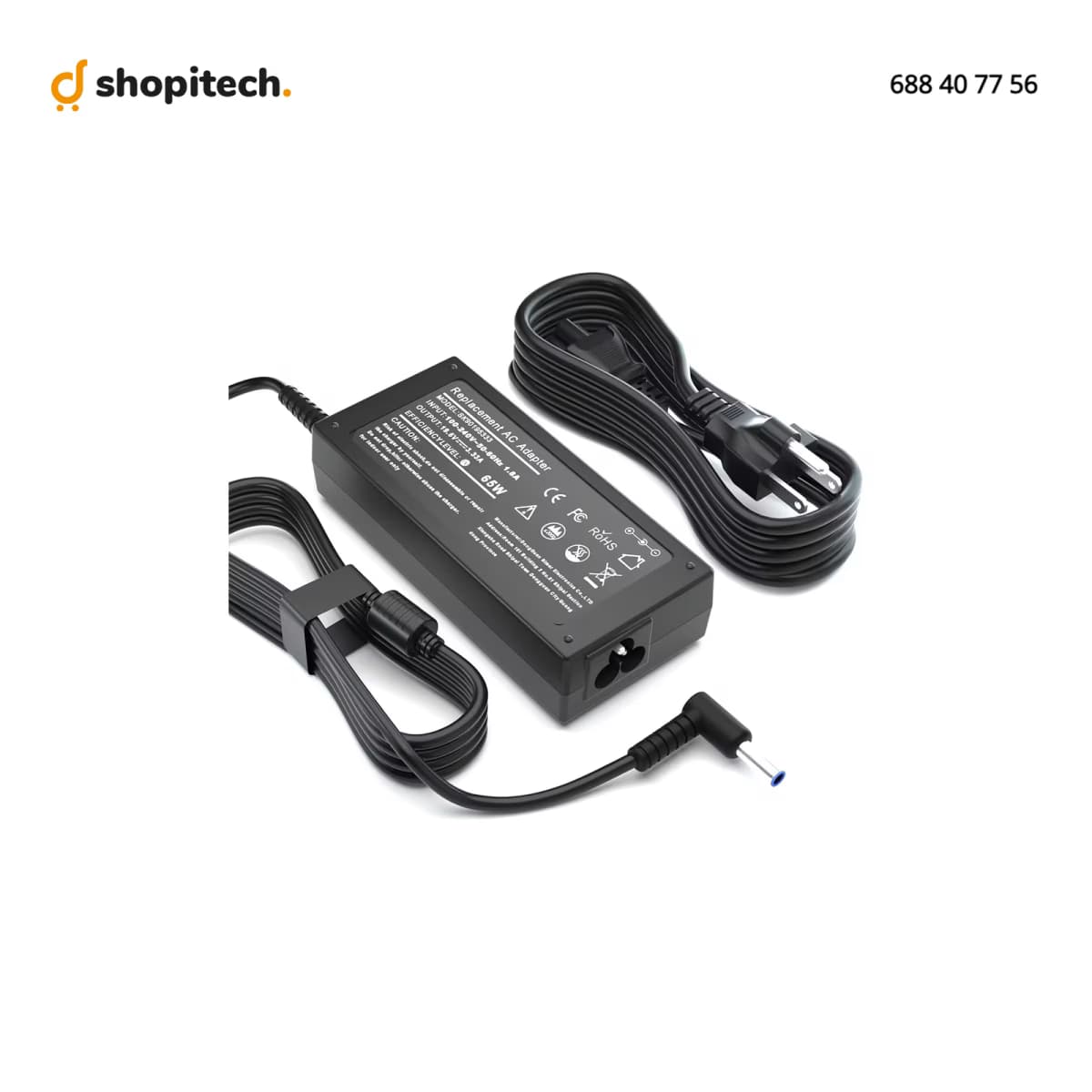 Chargeur Compatible HP 65W 19.5V 3.33A
