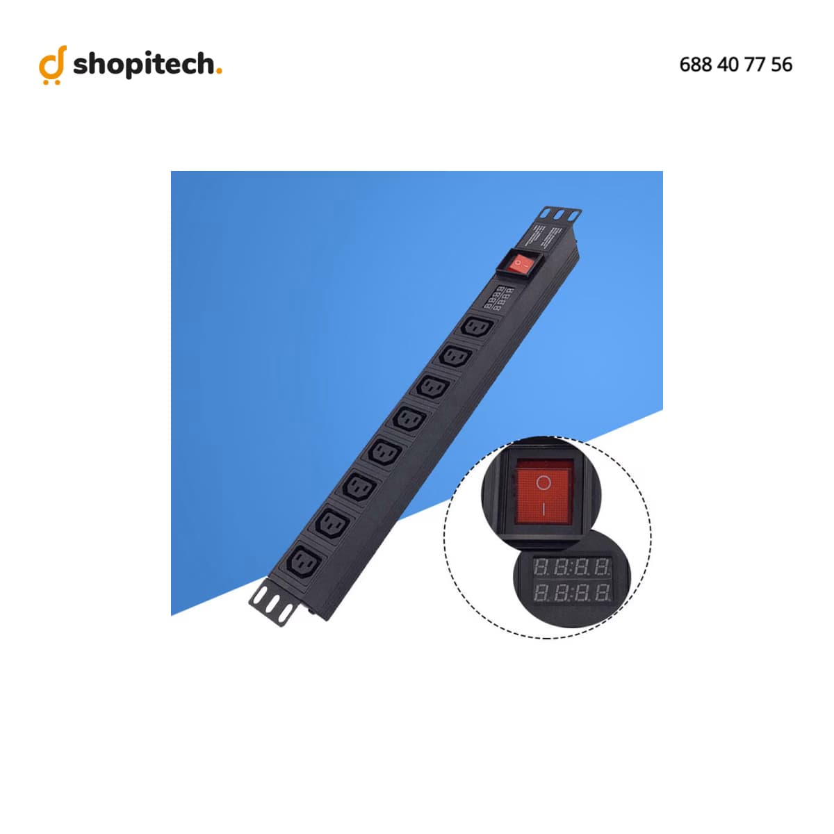 PDU Rackable 8 Ports C13
